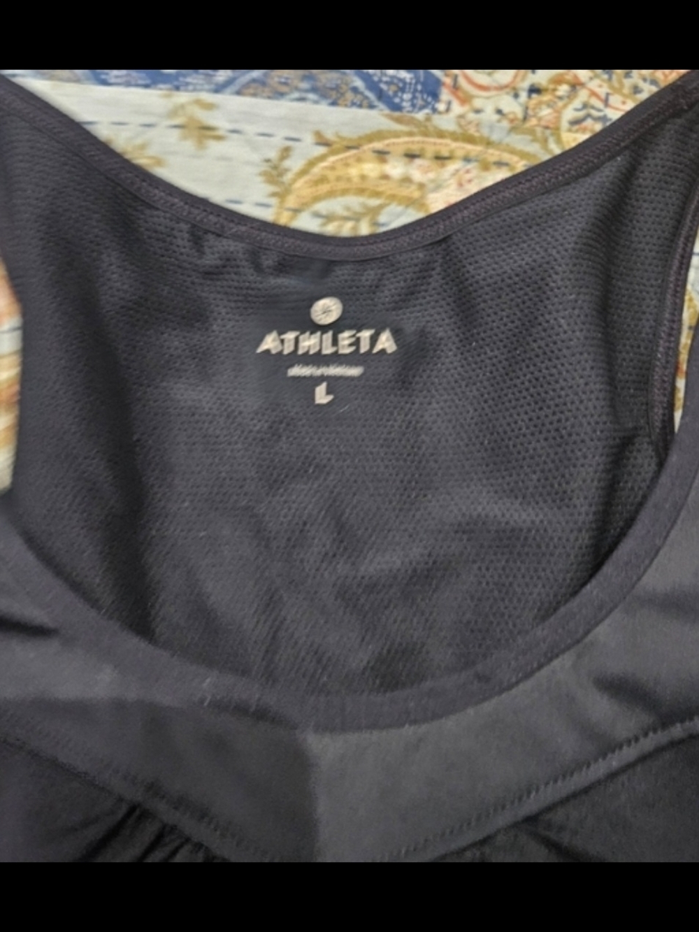 Athleta Black Scoop-Neck Performance Tank Top - Picture 4 of 5